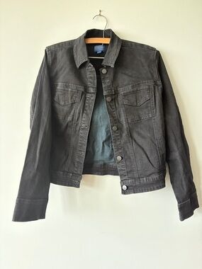 Pendleton Charcoal Black Denim Trucker Jacket